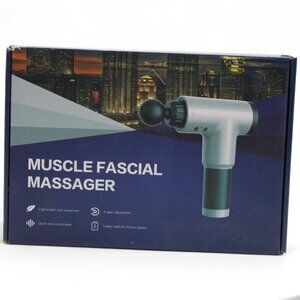 Muscle Fascial Massager Pain Relief Gun  Adjustable Speed Open Box Lightweight D